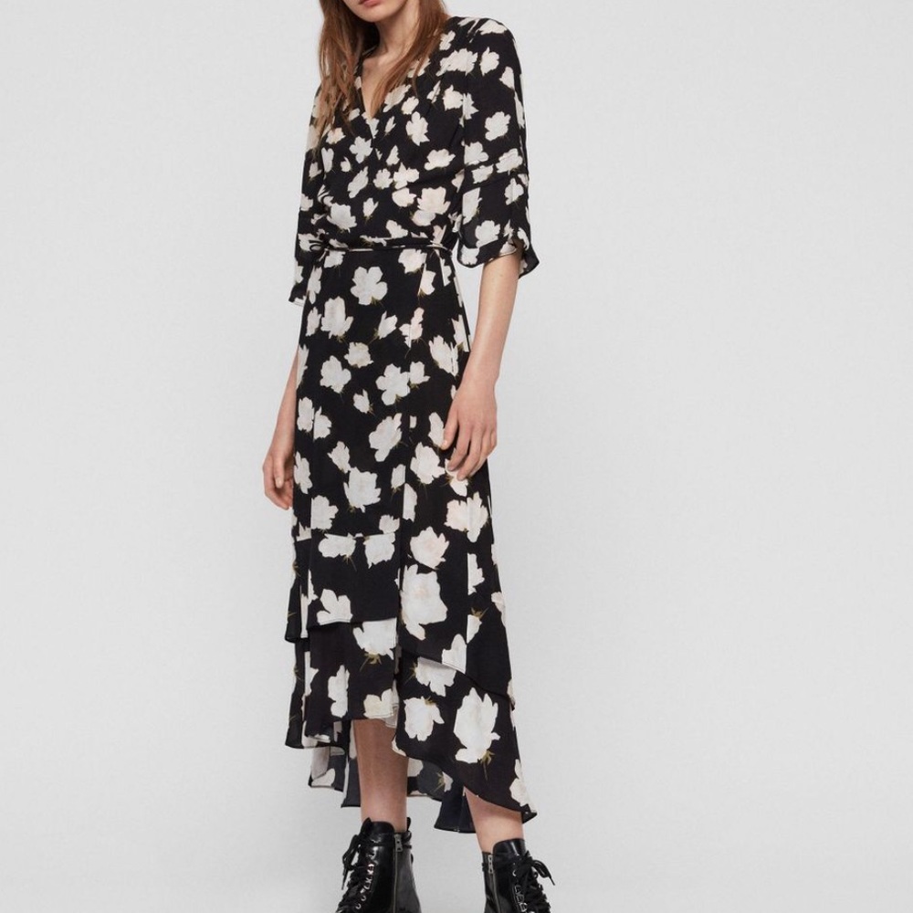 ALLSAINTS DELANA CARO DRESS - Picture 2 of 5